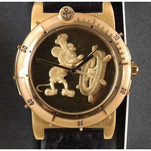 Rare Steamboat Willie Mickey Mouse Limited Edition Wrist Watch 1993 Convention - Picture 1 of 9